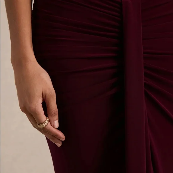 Club L London Burgundy Maxi Dress - Picture 6 of 6